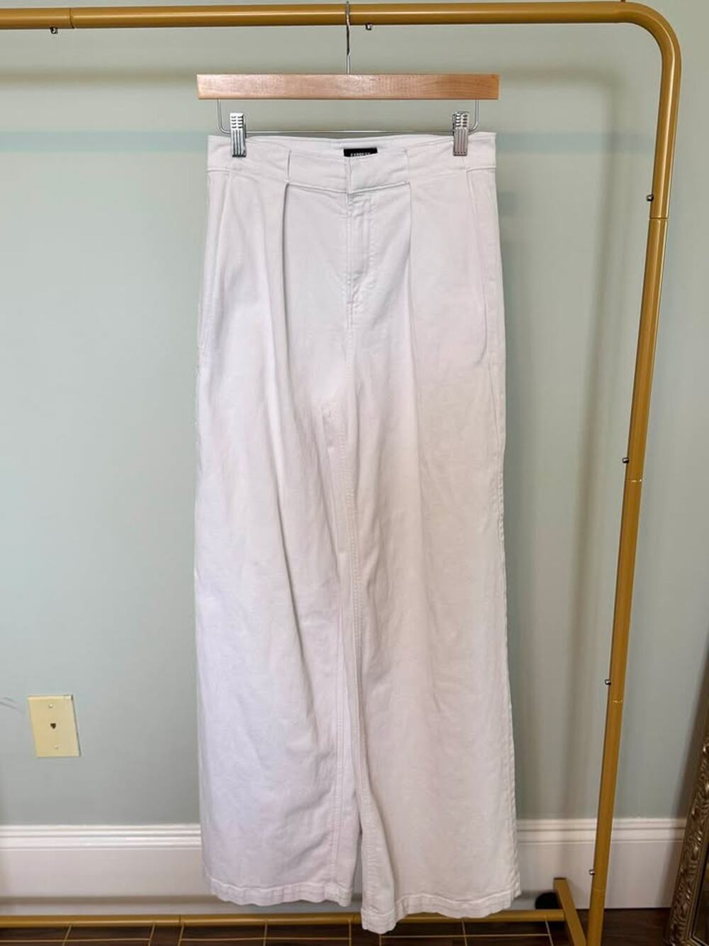 Express Relaxed Wide Leg Super High Rise Pants Size 2R